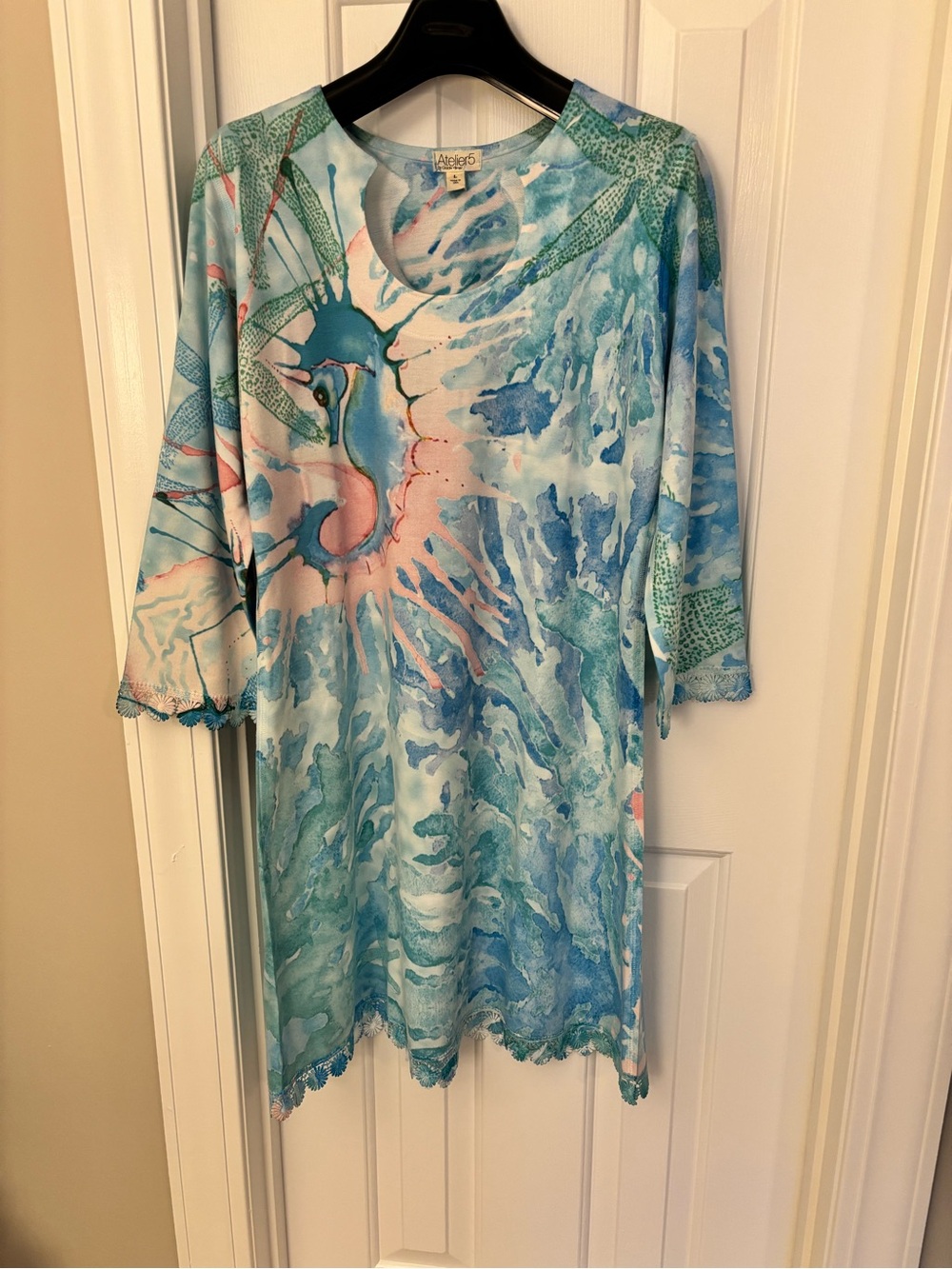 Beautiful Watercolor Print Dress